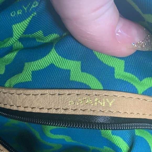 NWT orYANY Adele Colorblock Beige Brown Leather Hobo Bag - Picture 9 of 11